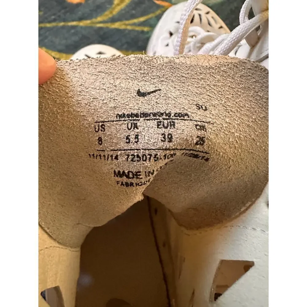Nike Women’s Air Force 1 Ultra Force Mid Joli White Sneakers Size W 8